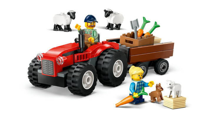 60461 LEGO® City Römorklu Kırmızı Çiftlik Traktörü ve Koyun - 3