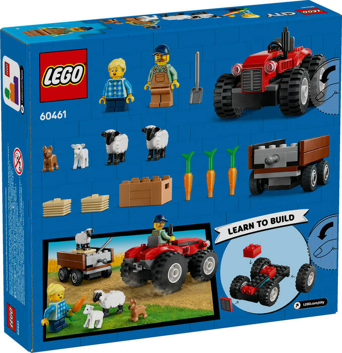 60461 LEGO® City Römorklu Kırmızı Çiftlik Traktörü ve Koyun - 7