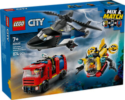 60462 LEGO® City Helikopter, İtfaiye Kamyonu ve Denizaltı Karışımı - 2