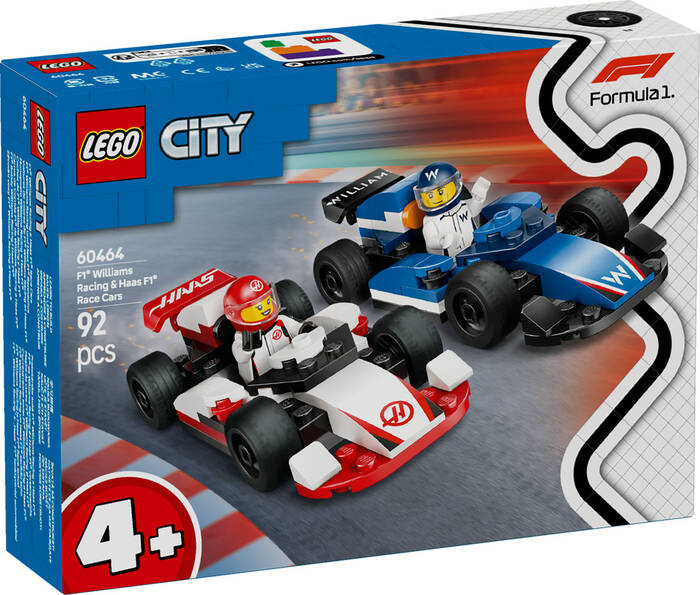 60464 LEGO® City F1® Williams Racing ve Haas F1® Yarış Arabaları - 2