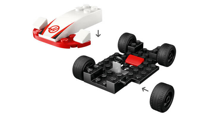 60464 LEGO® City F1® Williams Racing ve Haas F1® Yarış Arabaları - 6
