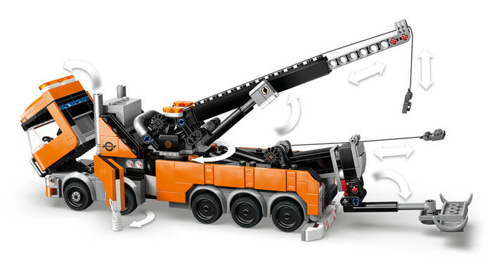 60467 LEGO® City Vinçli Ağır Vasıta Kurtarma Çekici Kamyonu - 6