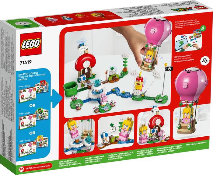71419 LEGO® Super Mario Peach'in Bahçesinde Balon Yolculuğu Ek Macera Seti - 7