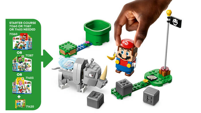 71420 LEGO® Super Mario Gergedan Rambi Ek Macera Seti - 5