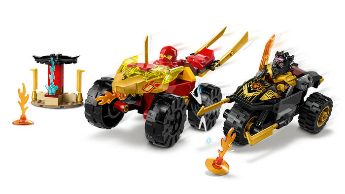 71789 LEGO® NINJAGO Kai ve Ras'ın Araba ve Motosiklet Savaşı - 3