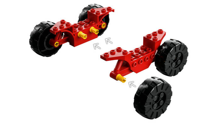 71789 LEGO® NINJAGO Kai ve Ras'ın Araba ve Motosiklet Savaşı - 6