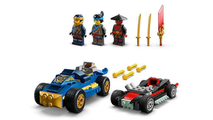 71840 LEGO® NINJAGO® Rogue ile Drix Yarış Arabası Düellosu - 5