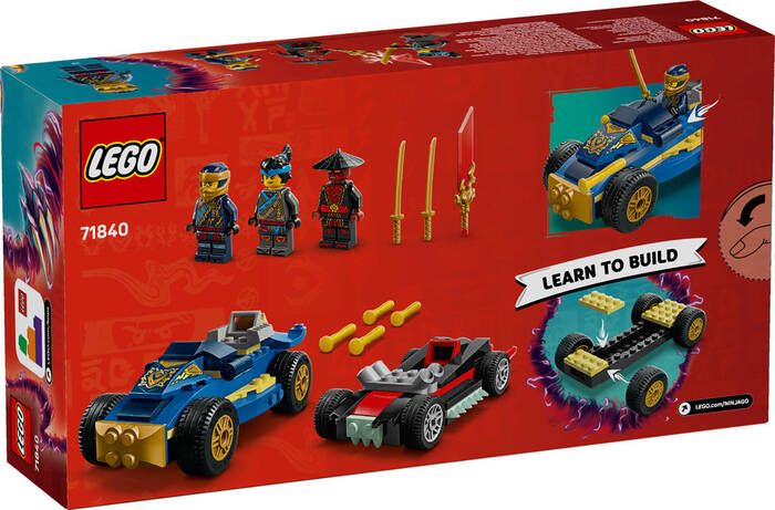 71840 LEGO® NINJAGO® Rogue ile Drix Yarış Arabası Düellosu - 7