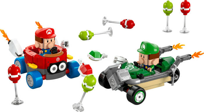 72034 LEGO® Super Mario Mario Kart™ – Baby Mario ile Baby Luigi - 1