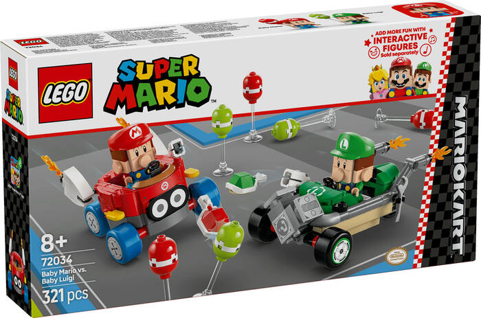72034 LEGO® Super Mario Mario Kart™ – Baby Mario ile Baby Luigi - 2
