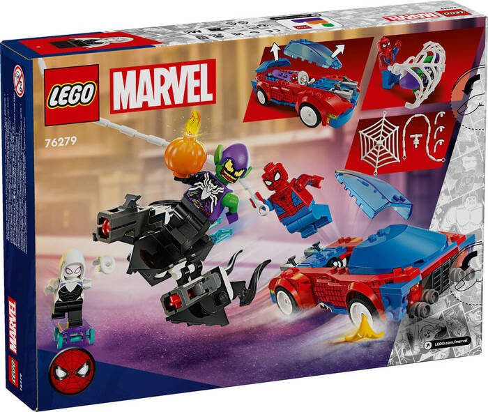 76279 LEGO® Marvel Örümcek Adam Yarış Arabası ve Venom Green Goblin - 7