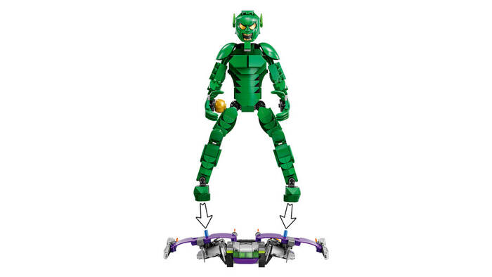 76284 LEGO® Marvel Green Goblin Yapım Figürü - 6