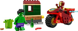 76287 LEGO® Marvel Motosikletli Iron Man ve Hulk - 1