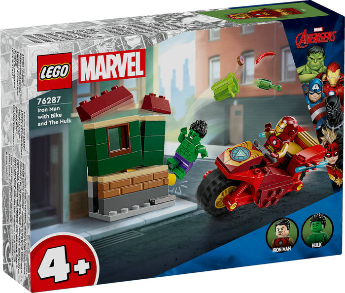 76287 LEGO® Marvel Motosikletli Iron Man ve Hulk - 2