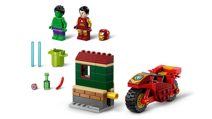 76287 LEGO® Marvel Motosikletli Iron Man ve Hulk - 4