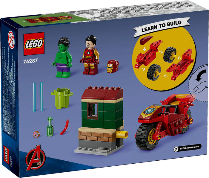 76287 LEGO® Marvel Motosikletli Iron Man ve Hulk - 6