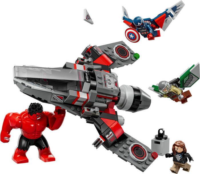 76292 LEGO® Marvel Kaptan Amerika ile Red Hulk Savaşı - 1