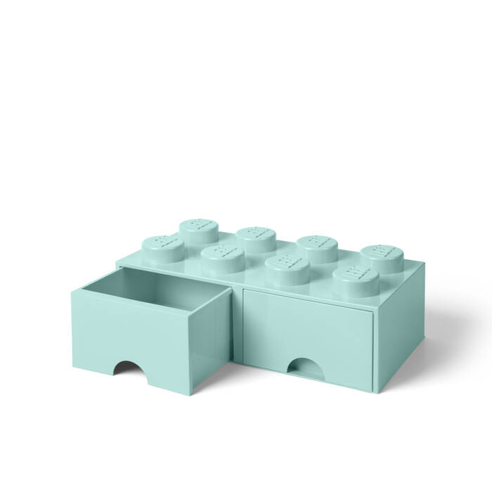 40061742 LEGO Yapım Parçası Çekmece 8 - Aqua Açık Mavi - 1