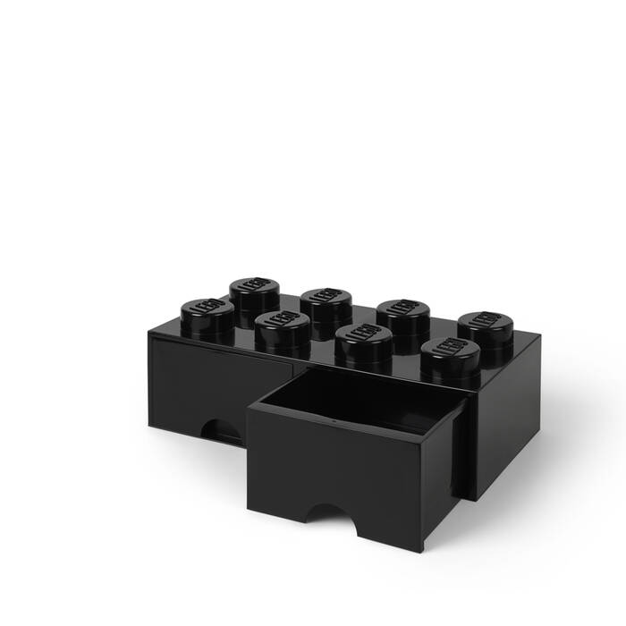 40061733 LEGO Yapım Parçası Çekmece 8 - Siyah - 1